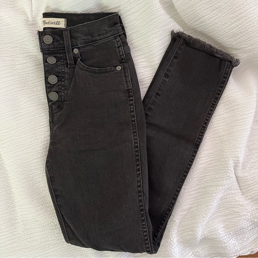 NWOT Madewell High-Rise Skinny Jeans Button-Through Edition